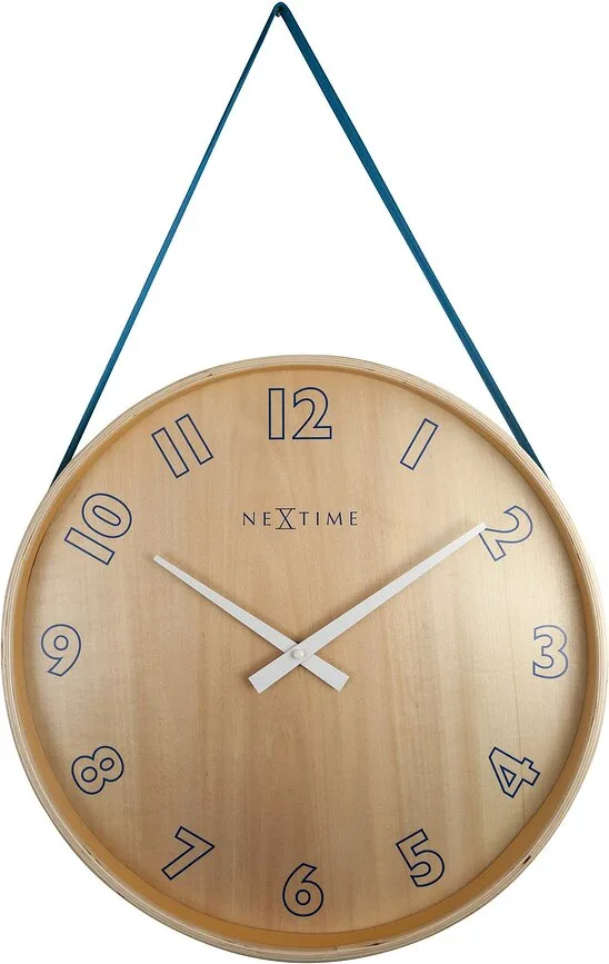 Настенные часы NeXtime Loop, дерево, 40 см