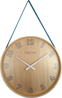 Настенные часы NeXtime Loop, дерево, 40 см