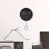 Настенные часы NeXtime Loop, металл, 35 см, чёрные — фото 6