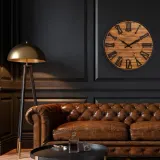 Настенные часы NeXtime Manchester, дерево, 50 см, коричневые — фото 5