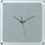 Настенные часы NeXtime Mega, алюминий, 35 35 см, прозрачные — фото 1