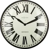 Настенные часы NeXtime New Amsterdam, металл, 40 см, белые — фото 7