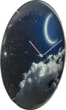 Настенные часы NeXtime New Moon Dome, стекло, 35 см, синие — фото 2