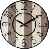 Настенные часы NeXtime Oxford, дерево, 50 см, коричневые — фото 2