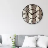 Настенные часы NeXtime Oxford, дерево, 50 см, коричневые — фото 4