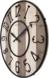 Настенные часы NeXtime Oxford, дерево, 50 см, коричневые — фото 6