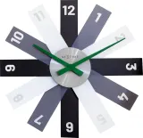Настенные часы NeXtime Plexi, пластик, 40 см, разноцветные — фото 1