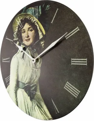 Настенные часы NeXtime Portret Pani Seriziat, дерево, 50 см