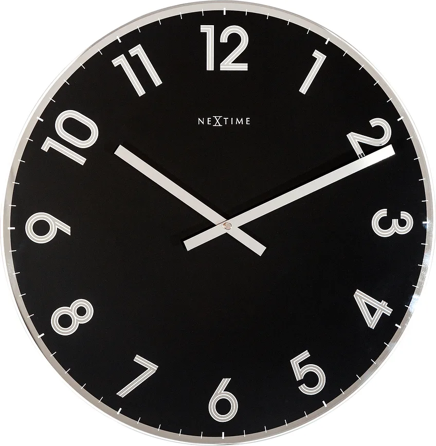Настенные часы NeXtime Reflect, стекло, 43 см