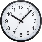 Настенные часы NeXtime Robust, пластик, 25,5 см, чёрные — фото 1