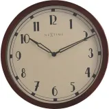 Настенные часы NeXtime Royal, металл, 60 см, коричневые — фото 1