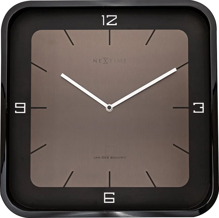 Настенные часы NeXtime Square Wall, дерево, 40 см