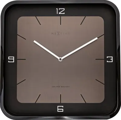 Настенные часы NeXtime Square Wall, дерево, 40 см