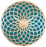 Настенные часы NeXtime Sun Big, дерево, 50 см, синие — фото 1