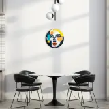 Настенные часы NeXtime Vogue, стекло, 43 см, разноцветные — фото 3
