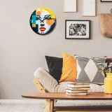 Настенные часы NeXtime Vogue, стекло, 43 см, разноцветные — фото 5