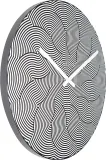 Настенные часы NeXtime Waves, пластик, 39,5 см, чёрные — фото 1
