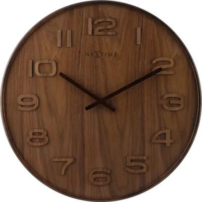 Настенные часы NeXtime Wood Wood Big, дерево, 53 см