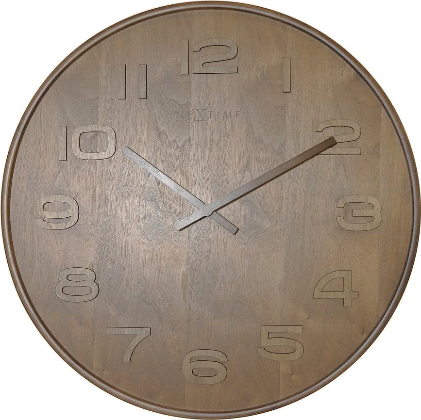 Настенные часы NeXtime Wood Wood Medium, дерево, 35 см