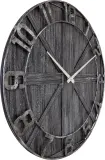 Настенные часы NeXtime York, дерево, 50 см, чёрные — фото 4