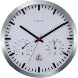 Настенные часы NeXtime, алюминий, 25 см, белые — фото 1