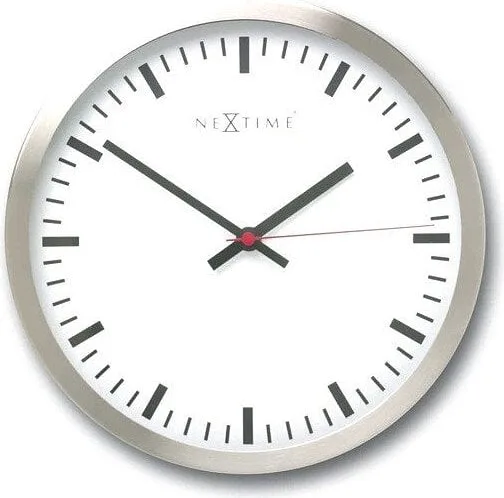 Настенные часы NeXtime, нержавеющая сталь, 26 см