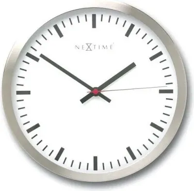 Настенные часы NeXtime, нержавеющая сталь, 26 см