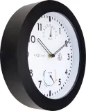 Настенные часы NeXtime, пластик, 25,5 см, чёрные — фото 1