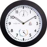 Настенные часы NeXtime, пластик, 25,5 см, чёрные — фото 5