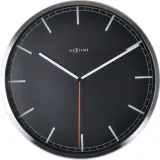 Настенные часы nextime company, алюминий, чёрные · арт. fabr 3071zw — фото 1
