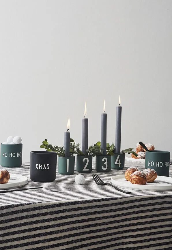 Набор подсвечников Design Letters, 4 предмета, нержавеющая сталь, 10 7 см