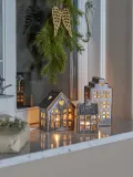 Набор подсвечников Bloomingville Kalia, 3 предмета, керамика, 15 7,5 см, коричневый — фото 3
