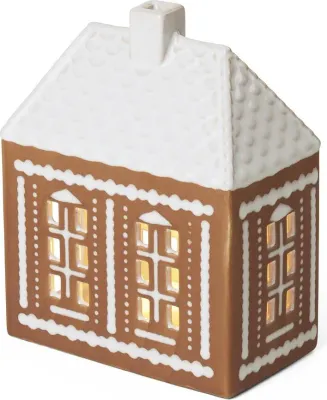 Подсвечник Kahler Gingerbread Lighthouse, керамика, 15,5 12,5 см, коричневый