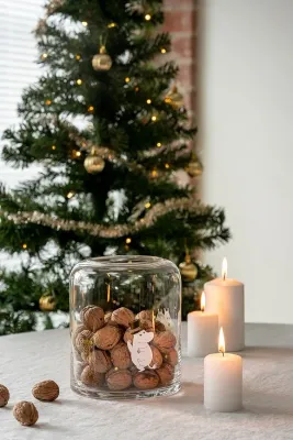 Подсвечник Muurla Muminki Sparkling Stars, стекло, 18 15,5 см, прозрачный