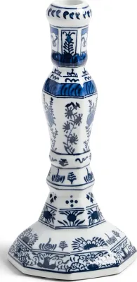 Подсвечник K Amsterdam Delftware, фарфор, 23 см, синий