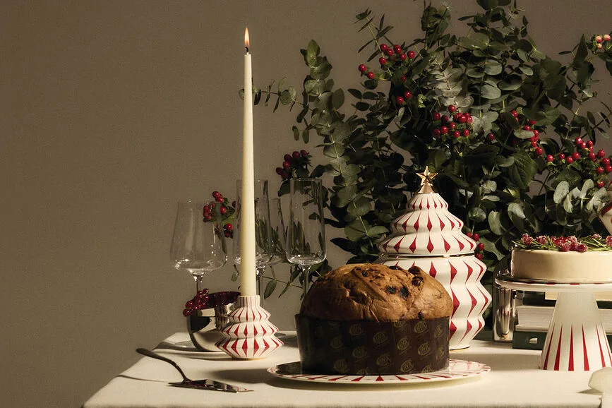 Подсвечник Alessi Delight, фарфор, 9 10 см, белый