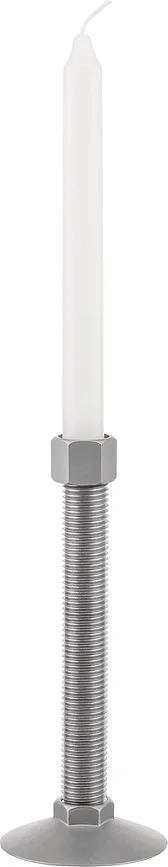 Подсвечник Alessi, металл, 19,3 см, серебристый