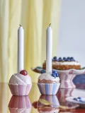 Набор подсвечников Bloomingville Chip, 2 предмета, керамика, 9,5 9 см, разноцветный — фото 2