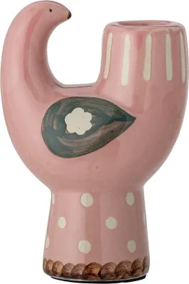Подсвечник Bloomingville Trudy, керамика, 12,5 6 см, розовый