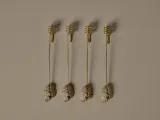Набор подсвечников Ferm Living Oak Leaf, 4 предмета, латунь, 16 3,5 см, золотистый — фото 2