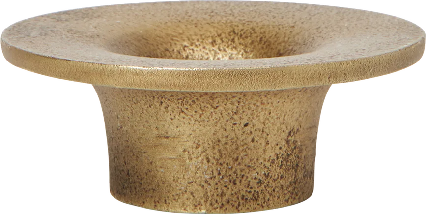 Подсвечник Ferm Living Soothe, алюминий, 3 см, золотистый