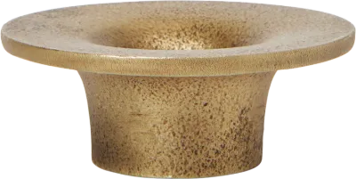 Подсвечник Ferm Living Soothe, алюминий, 3 см, золотистый