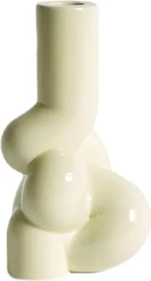 Подсвечник Hay W S Soft, керамика, 18 9,5 см, жёлтый
