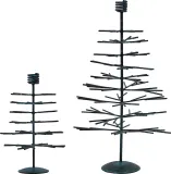 Набор подсвечников House Doctor Tree, 2 предмета, металл, 16 11,2 см, чёрный — фото 2