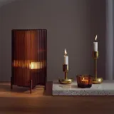 Набор подсвечников Iittala Nappula, 2 предмета, латунь, 18,3 8,9 см, золотистый — фото 2