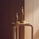 Набор подсвечников Iittala Nappula, 2 предмета, латунь, 18,3 8,9 см, золотистый — фото 3