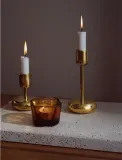 Набор подсвечников Iittala Nappula, 2 предмета, латунь, 18,3 8,9 см, золотистый — фото 6