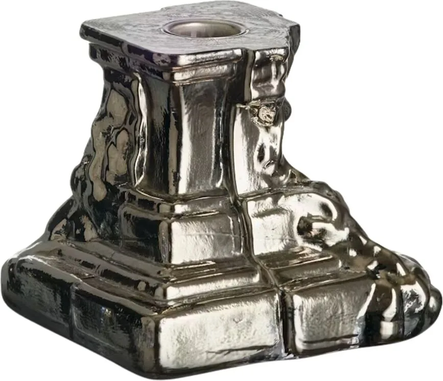 Подсвечник kosta boda rocky baroque, хрусталь, серебристый · арт. fabr 7062322