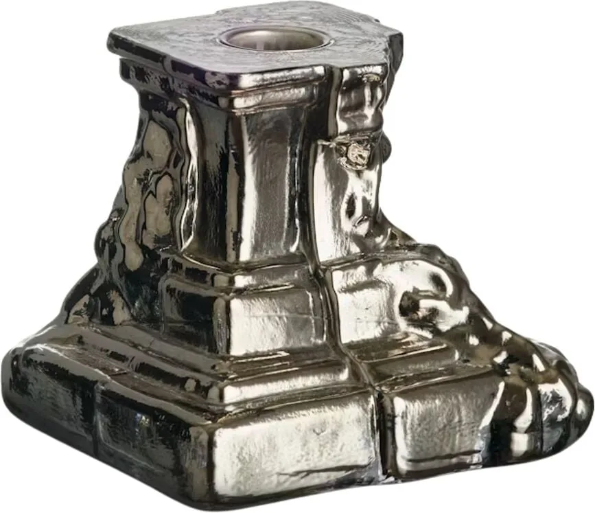 Подсвечник kosta boda rocky baroque, хрусталь, серебристый · арт. fabr 7062321