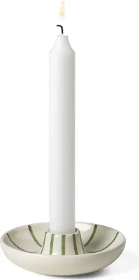 Подсвечник K hler Signature, керамика, 3,5 см, зелёный